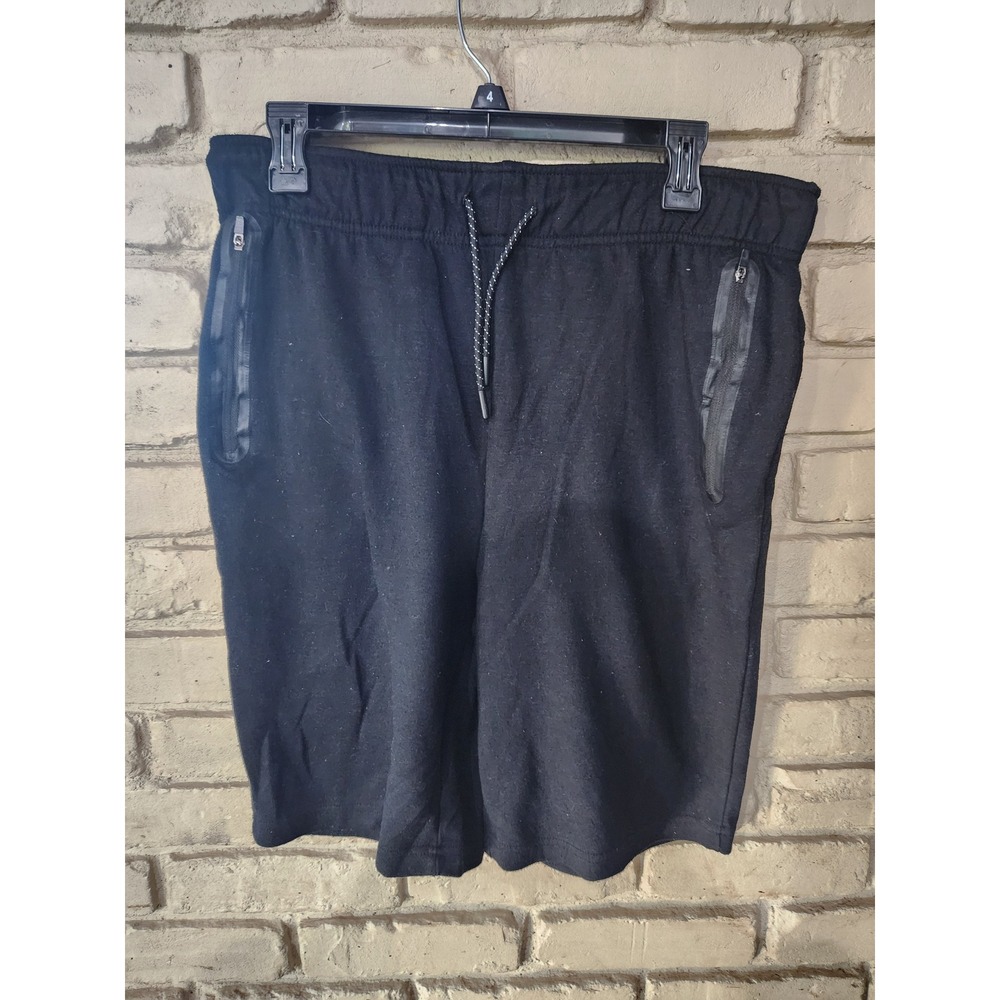 Hollywood The Jean People Mens Black Athletic Sweat Shorts